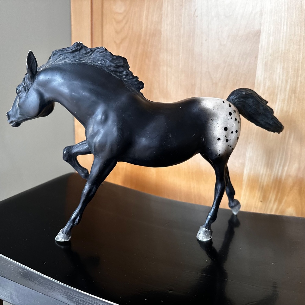 Vintage Breyer Running Stallion Black Appaloosa #127 - Picture 9 of 15